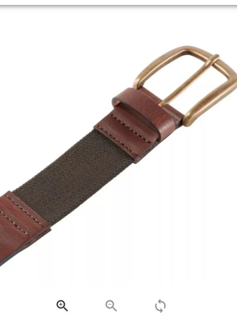 LL Bean Leather 1912 Stretch Jean Belt Size 36 EUC